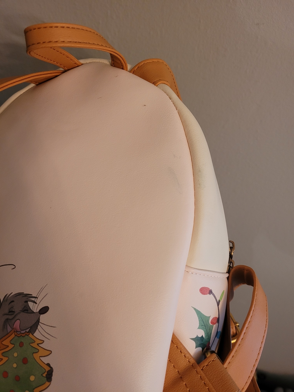 Disney Loungefly Christmas Aristocats Mini Backpack Stockings Fireplace RARE - Picture 6 of 8